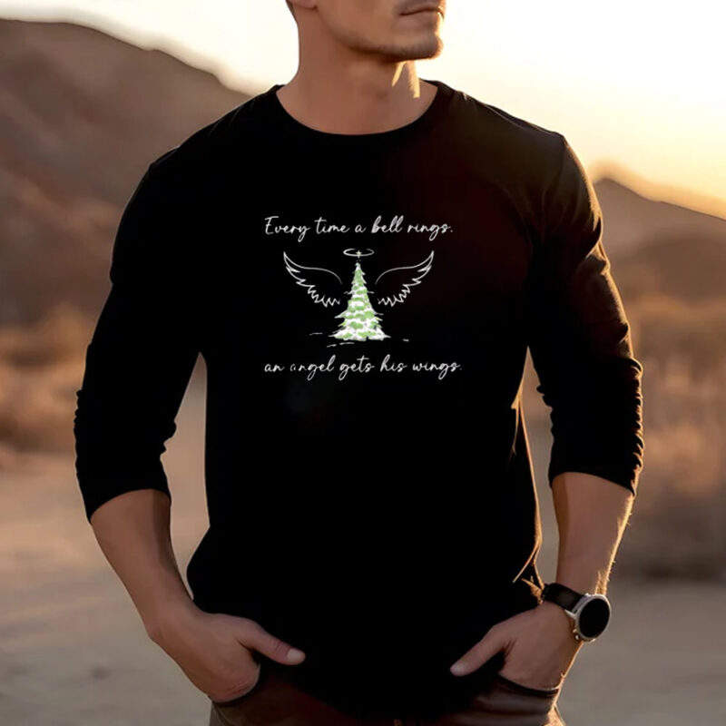 Every Time a Bell Rings An Angel Gets His Wings Christmas Movie Quote T-shirt 20242