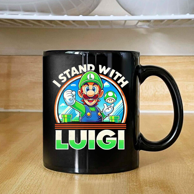 Free Luigi I stand with Luigi Mug