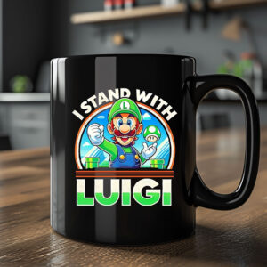 Free Luigi I stand with Luigi Mug