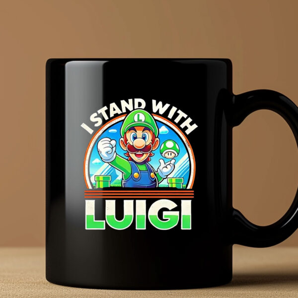 Free Luigi I stand with Luigi Mug