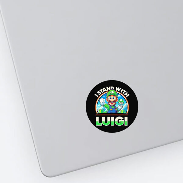 Free Luigi I stand with Luigi Sticker