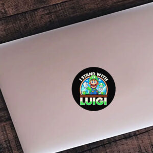 Free Luigi I stand with Luigi Sticker