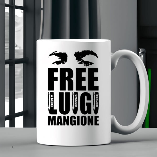 Free Luigi Mangione Deny Defend Depose ‬Mug