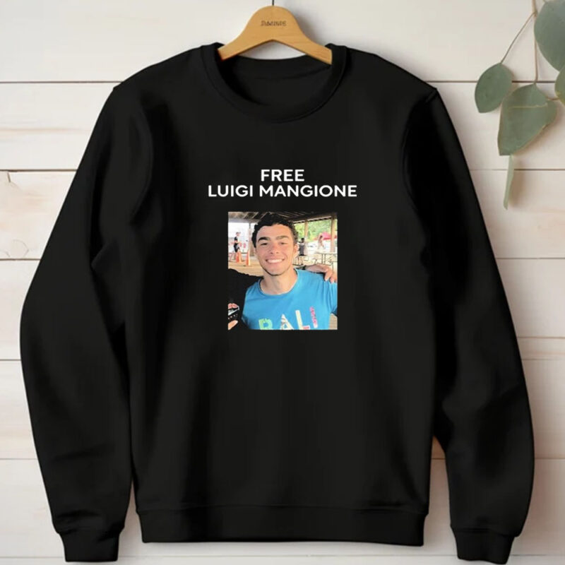 Free Luigi Mangione Face T-shirt1