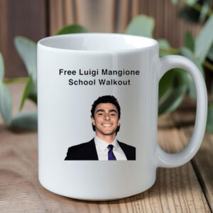 Free Luigi Mangione School Walkout Mug 2024