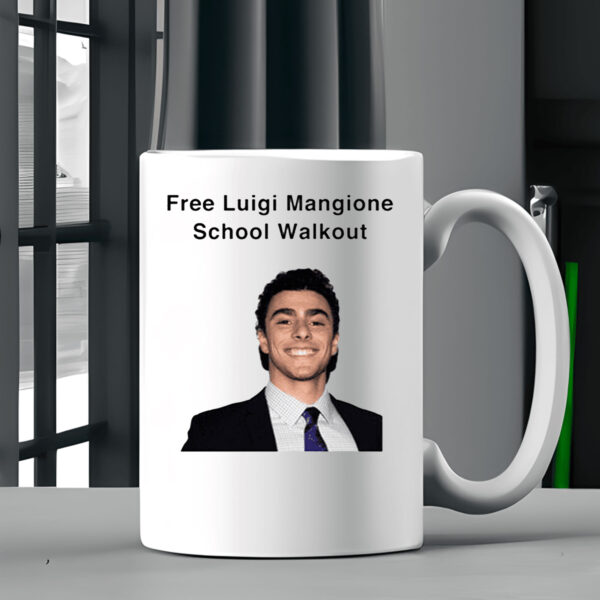 Free Luigi Mangione School Walkout Mug 2024