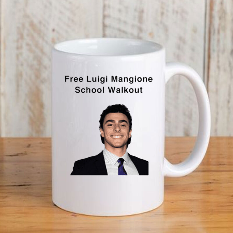 Free Luigi Mangione School Walkout Mug 2024