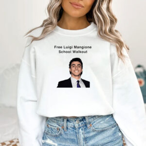 Free Luigi Mangione School Walkout T-Shirt 2024