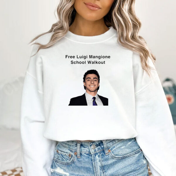 Free Luigi Mangione School Walkout T-Shirt 2024