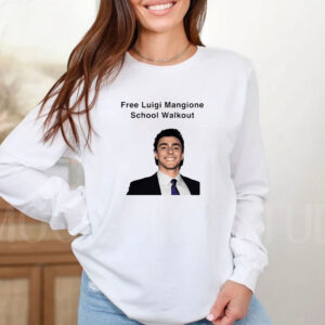 Free Luigi Mangione School Walkout T-Shirt 2024