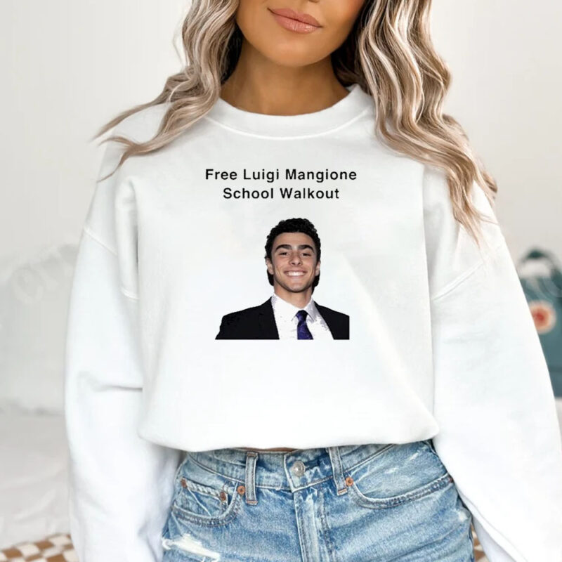 Free Luigi Mangione School Walkout T-shirt1