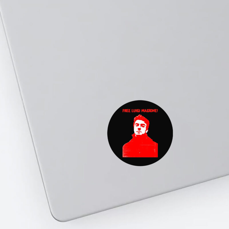 Free Luigi Mangione red Sticker