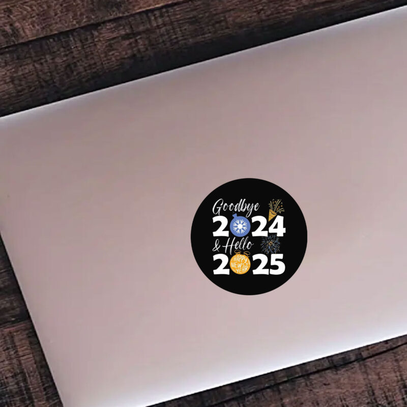 Goodbye 2024 Hello 2025 Sticker