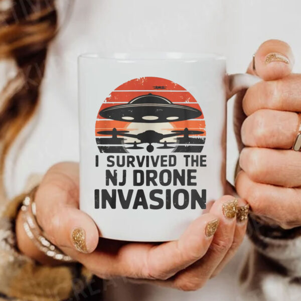 I Survived The NJ Drone Invasion Mug - New Jersey drone sightings