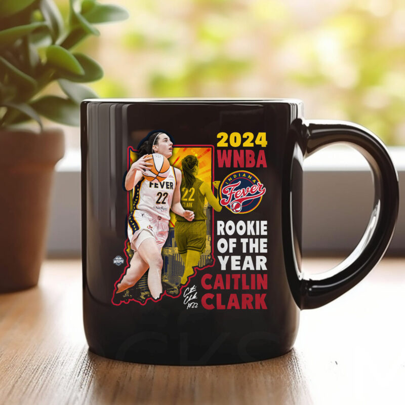 Indiana Fever Caitlin Clark Stadium Essentials Navy 2024 WNBA Rookie of the Year Mug1