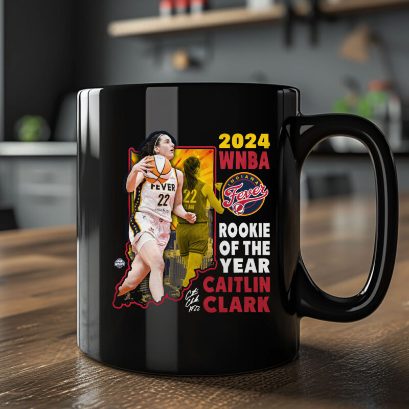 Indiana Fever Caitlin Clark Stadium Essentials Navy 2024 WNBA Rookie of the Year Mug2