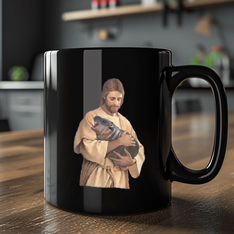 Jesus Moo Deng Mug