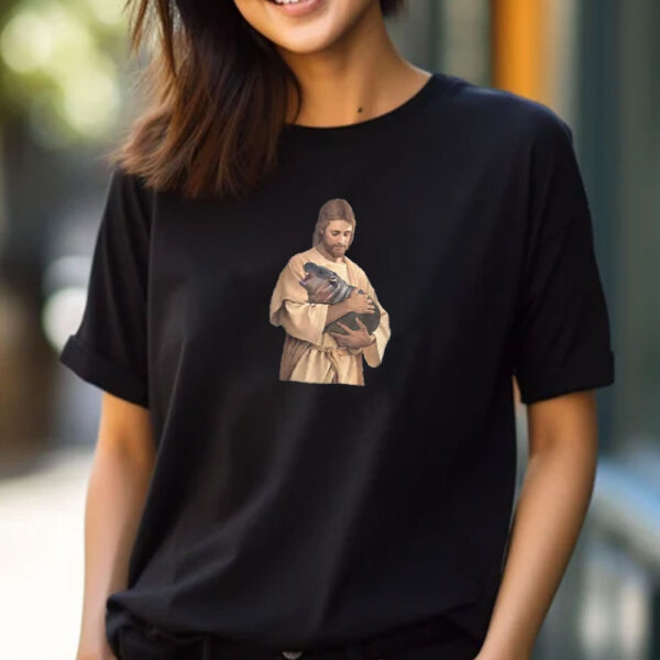 Jesus Moo Deng T-Shirt