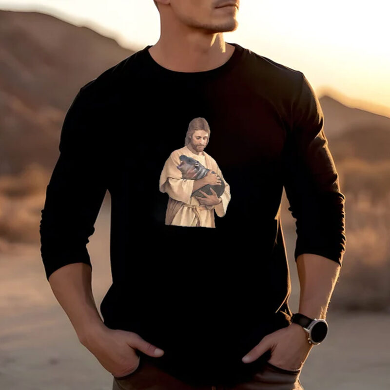 Jesus Moo Deng T-Shirt