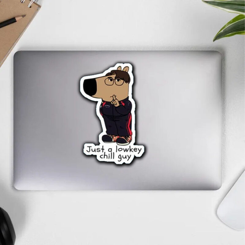 Just A Lowkey Chill Guy Sticker ,Car Magnet