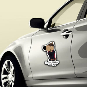 Just A Lowkey Chill Guy Sticker ,Car Magnet5