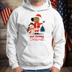 Just Chilling Christmas ,Chill Guy Meme T-Shirt1