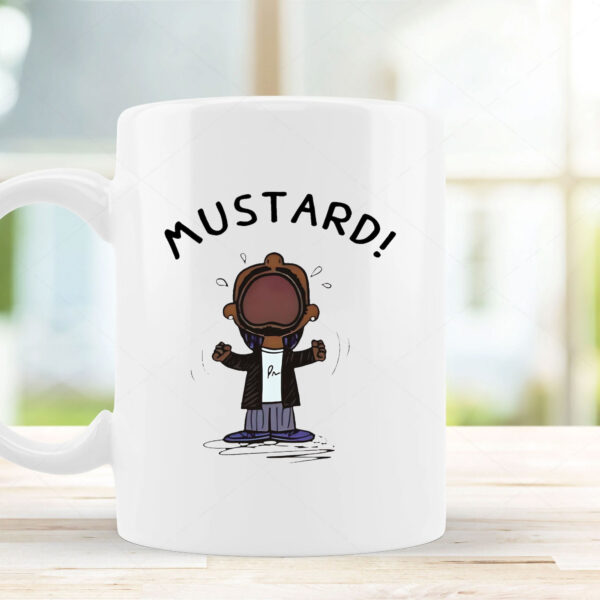 Kendrick Lamar MUSTARD Meme Mug , Funny Hip Hop Graphic TopKendrick Lamar MUSTARD Meme Mug , Funny Hip Hop Graphic Top