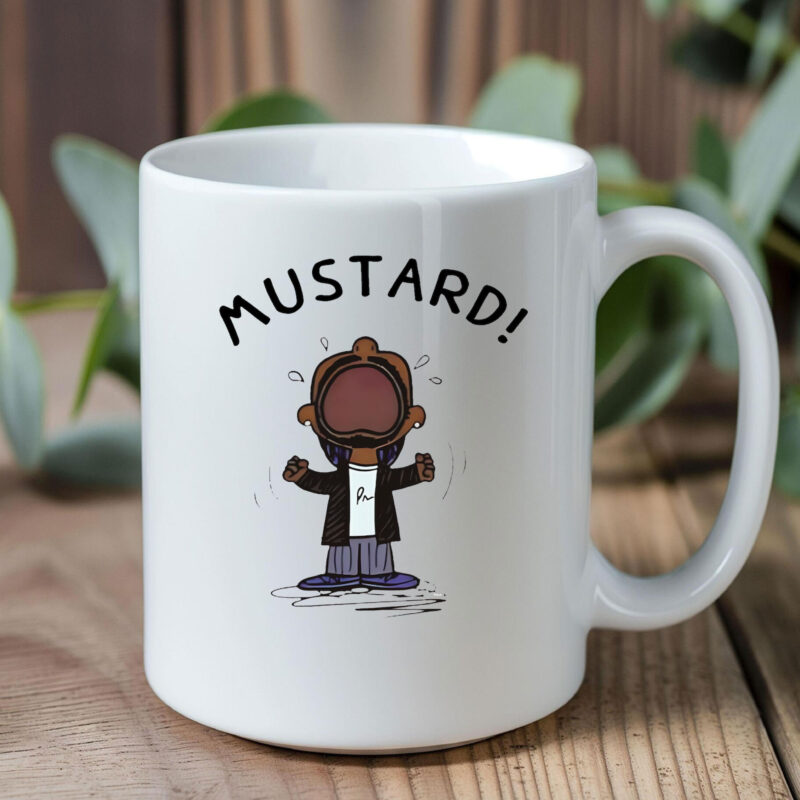 Kendrick Lamar MUSTARD Meme Mug , Funny Hip Hop Graphic Top