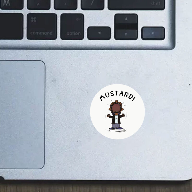 Kendrick Lamar MUSTARD Meme Sticker , Funny Hip Hop Graphic Top