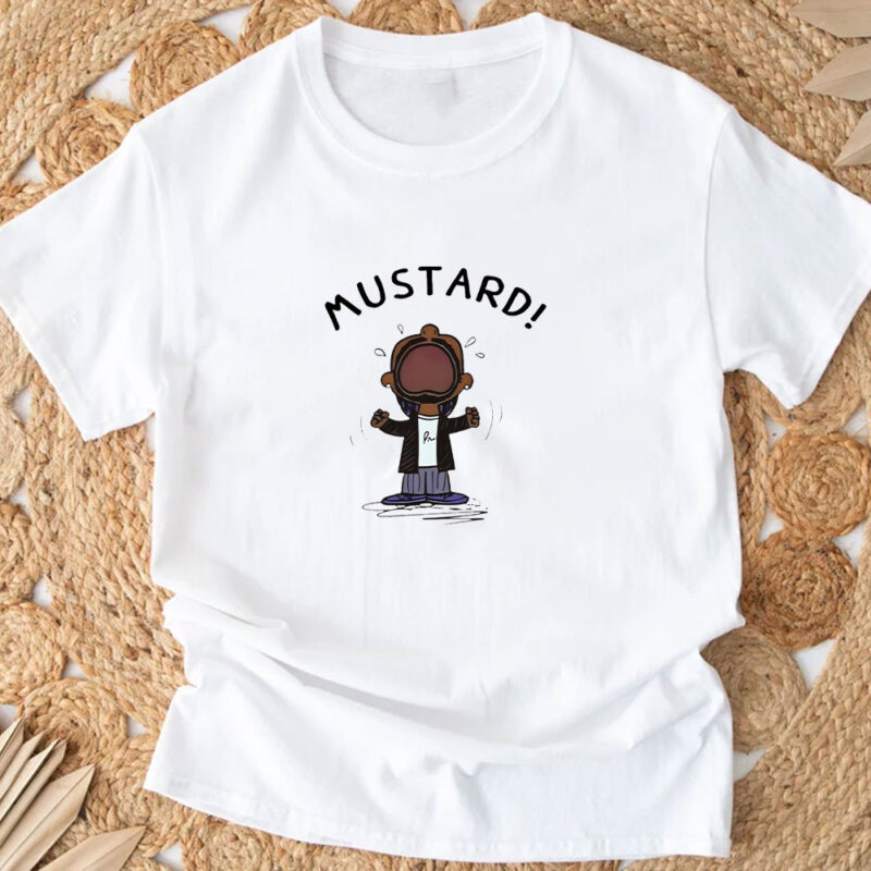 Kendrick Lamar MUSTARD Meme T-Shirt , Funny Hip Hop Graphic Top