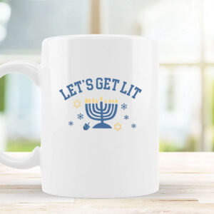 Let's Get Lit Hanukkah Mug