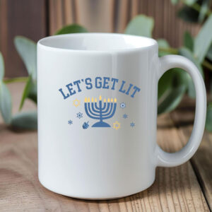 Let's Get Lit Hanukkah Mug