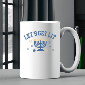 Let's Get Lit Hanukkah Mug