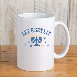 Let's Get Lit Hanukkah Mug