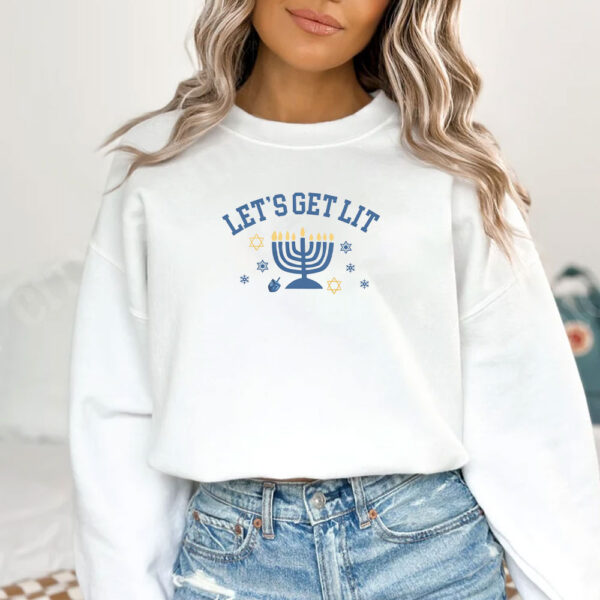 Let's Get Lit Hanukkah T-Shirt