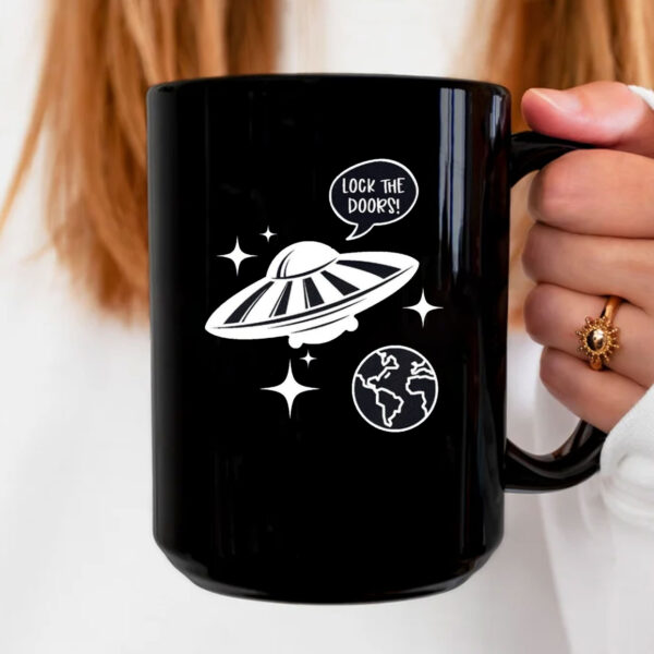 Lock the Doors UFO Mug