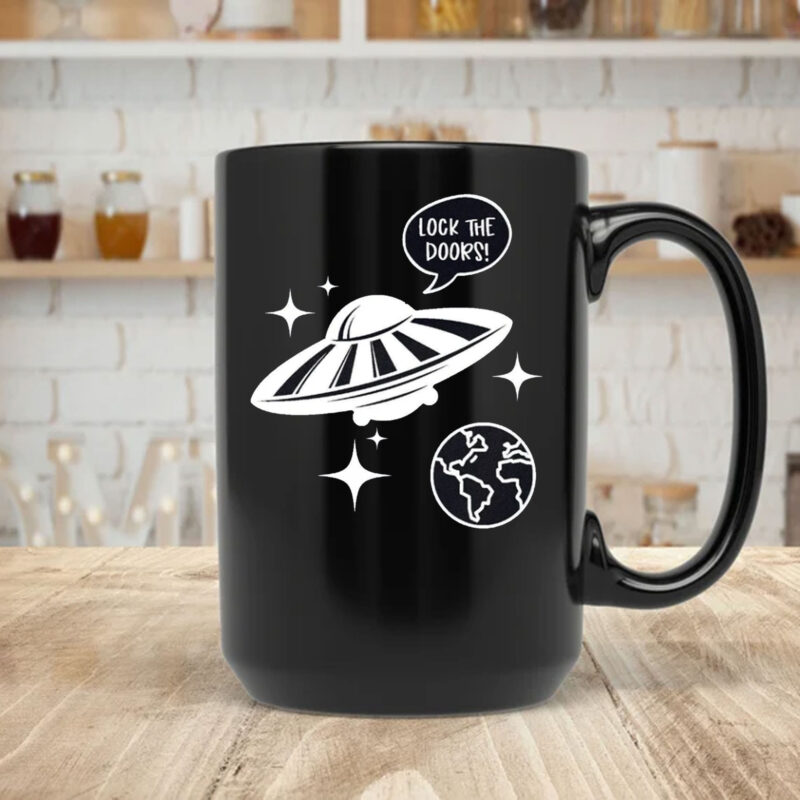 Lock the Doors UFO Mug