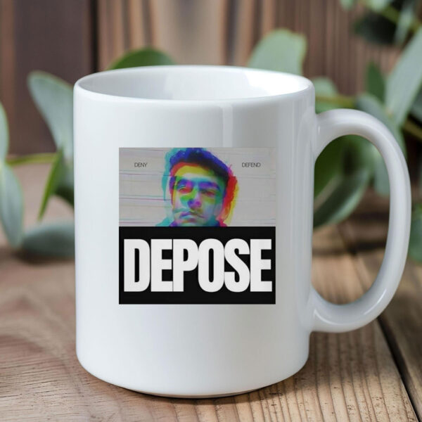 Luigi Mangione Deny Defend Depose Mug