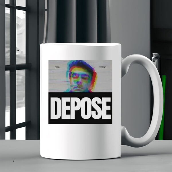 Luigi Mangione Deny Defend Depose Mug