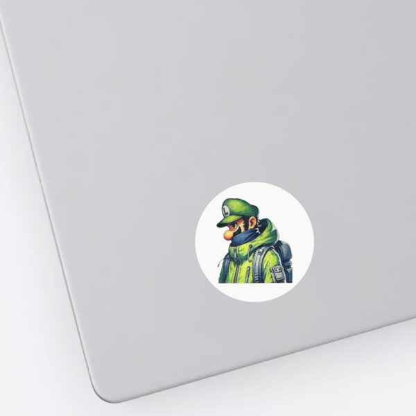 Luigi Mansion Patron Saint Mario Sticker