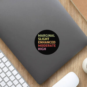 Marginal Slight Enhanced Moderate High Weather Forecast Sticker