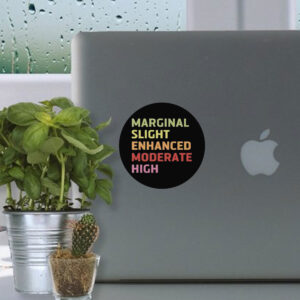 Marginal Slight Enhanced Moderate High Weather Forecast Sticker