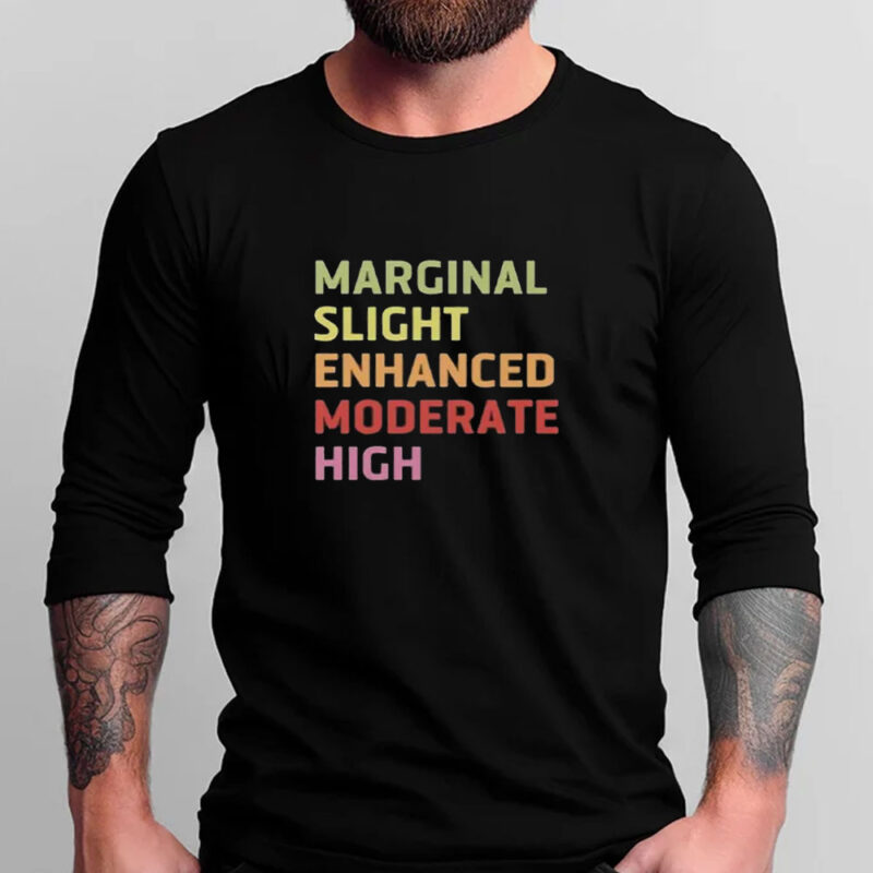 Marginal Slight Enhanced Moderate High Weather Forecast T-Shirt