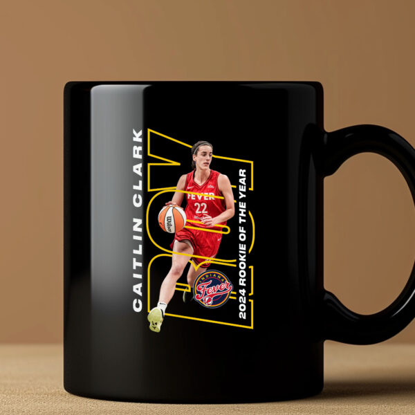 Men's Indiana Fever Caitlin Clark Navy 2024 WNBA Rookie of the Year Mug3