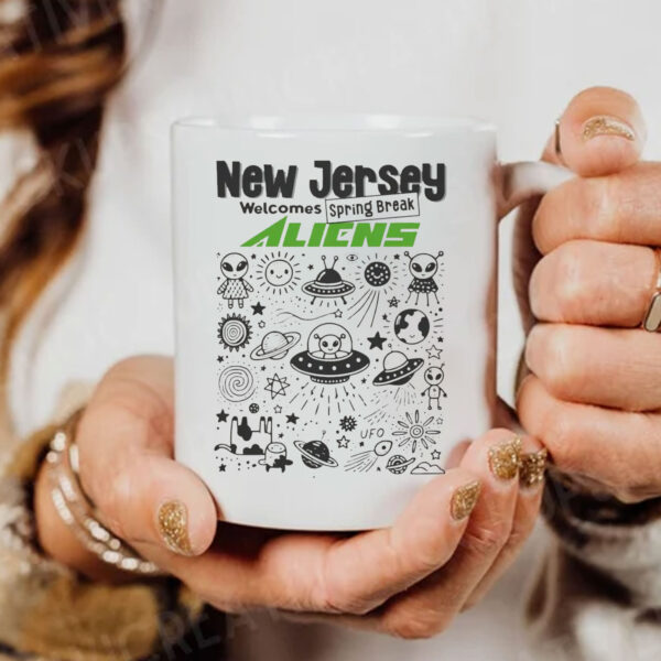 New Jersey Welcomes Spring Break Aliens 2024 Mug