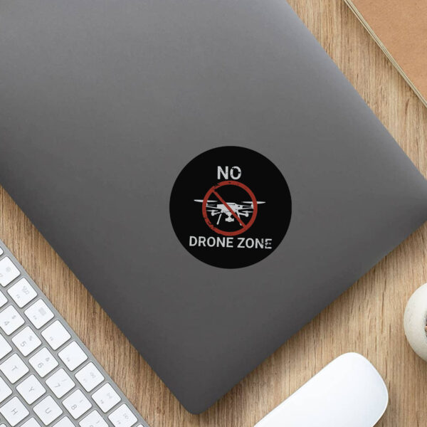 No Drones Zone Sticker