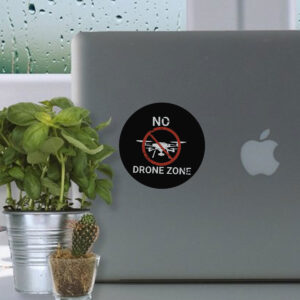 No Drones Zone Sticker