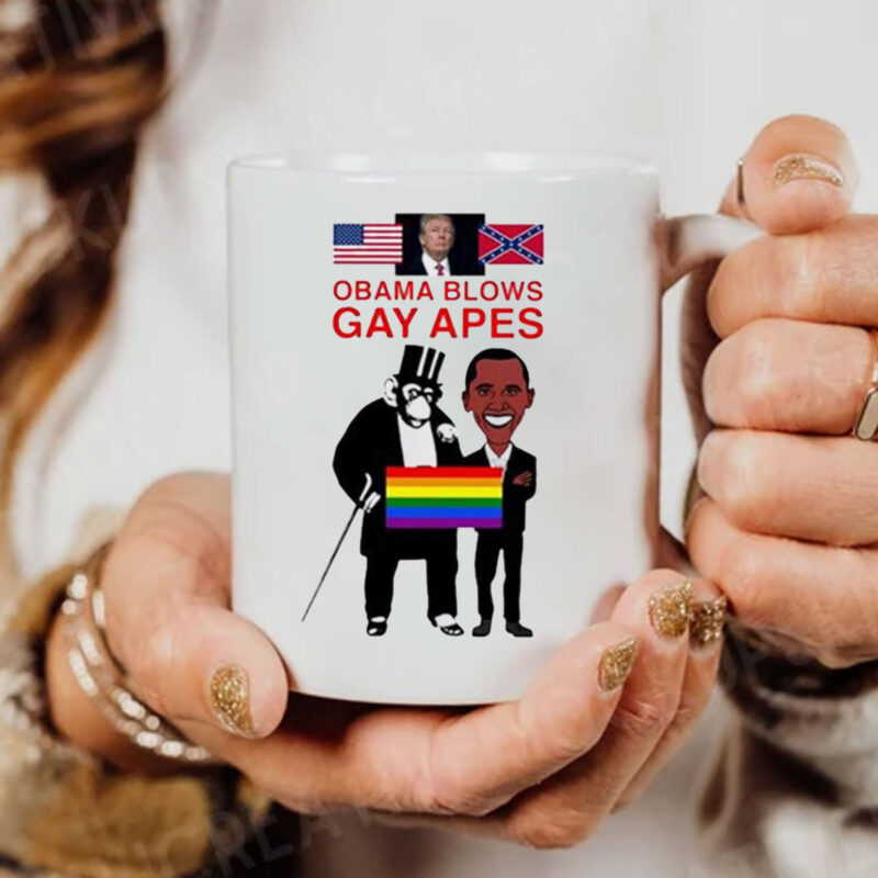 OBAMA BLOWS GAY APES Mug