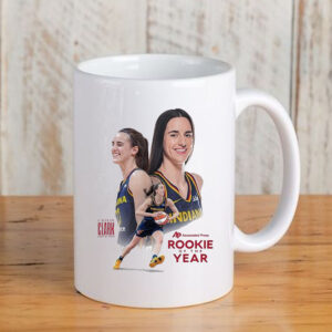 Official Caitlin Clark Indiana Fever WNBA 2024 The Unanimous Associated Press Rookie Of The Year Mug3