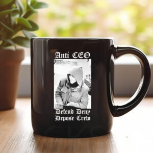 Official Free Luigi Mangione Anti CEO Defend Deny Depose Crew Mug